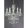 Luster Kristallkrona 52cm 5-delad E14 transparent