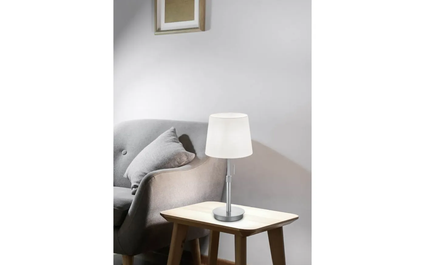 Lyon Bordslampa E27 borstat stål
