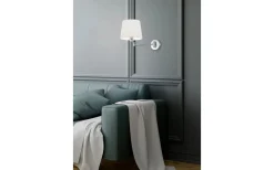 Lyon Vägglampa E27 borstat stål