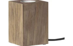 Lys Bordslampa E27 10cm Brun