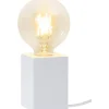 Lys Bordslampa E27 10cm Vit