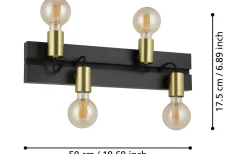 Macchione Vägglampa Svart