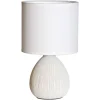Madison Bordslampa 25cm Beige/Vit