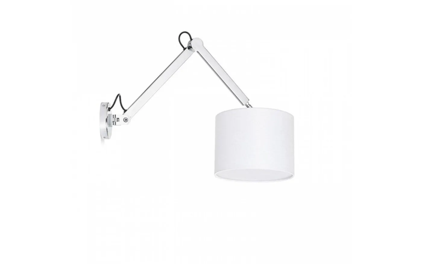 Madison W Vägglampa Vit/Krom E27