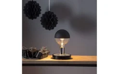 Magic Bordslampa E27 9cm Krom/Svart