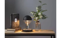 Magic Bordslampa E27 9cm Krom/Svart
