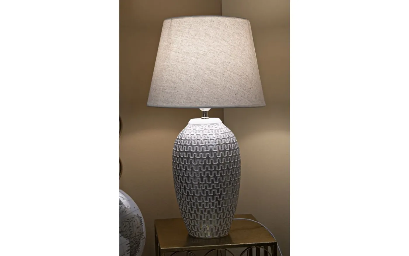 Magico Bordslampa 65cm Silver/Vit