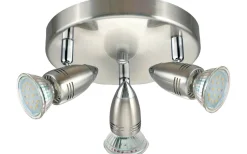 Magnum Takspotlight 18cm GU10 LED 3000K 3x2,8W Nickel