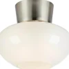 Malaga Plafond 20cm Vit/Satinnickel