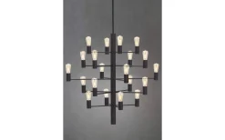 Manola Takkrona 70cm LED 20x2,5W Svart