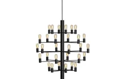 Manola Takkrona 75cm LED 30x2,5W Svart