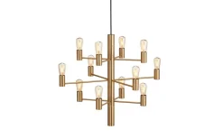 Manola Takkrona 60cm LED 12x2,5W Satinmässing