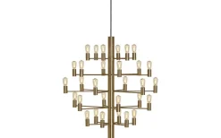 Manola Takkrona 75cm LED 30x2,5W Satinmässing