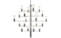 Manola Takkrona 70cm LED 20x2,5W Krom