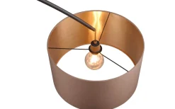 Mansur Golvlampa E27 matt svart/grå