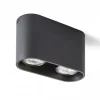 Mantova II Takspotlight Matt svart 2xGU10