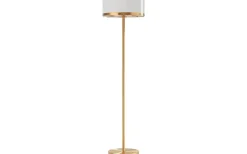 Marcel Golvlampa 150cm Mässing/Vit