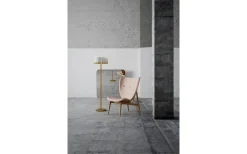 Marcel Golvlampa 150cm Mässing/Vit