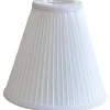 Margareta Plisserad Toppringskärm Ø22cm Offwhite