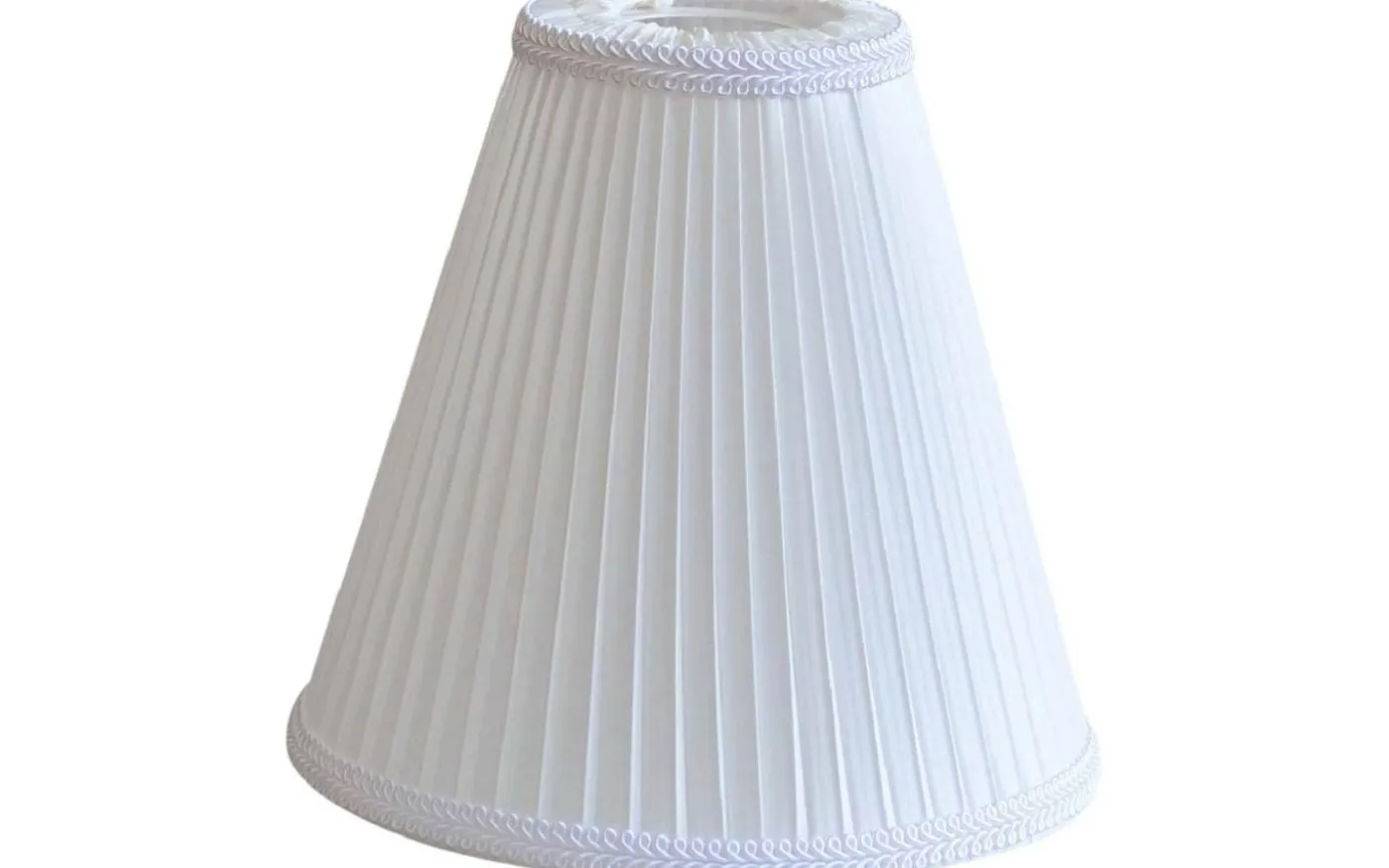 Margareta Plisserad Toppringskärm Ø22cm Offwhite