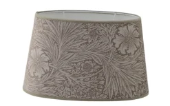 Marigold Velvet Oval Lampskärm 25cm Jute William Morris