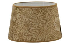 Marigold Velvet Oval Lampskärm 20cm Ochre William Morris