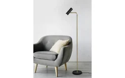 Marley Golvlampa GU10 matt mässing/matt svart