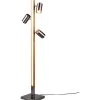 Marley Golvlampa LED + 3xGU10 borstat stål