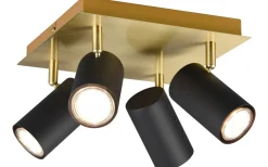 Marley Spotlight 4-delad GU10 svart/guld