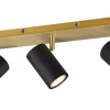 Marley Spotlight 3-delad GU10 svart/guld