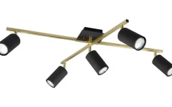 Marley Takspotlight 5-delad GU10 svart/guld