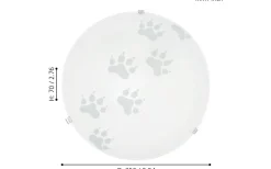 Mars Plafond Tass Ø25cm Vit