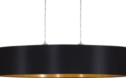 Maserlo Taklampa 100cm Svart/Guld