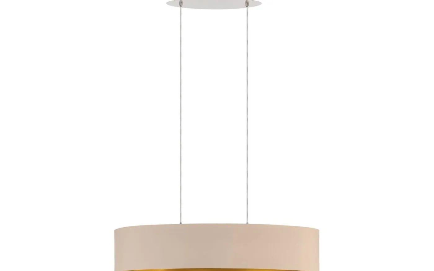 Maserlo Taklampa 100cm Taupe/Guld