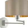 Maserlo Vägglampa Nickel/Taupe