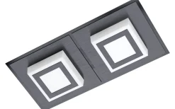 Masiano Tak/Vägglampa 25cm LED 3000K 6,6W Svart