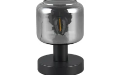 Mataro Bordslampa E14 matt svart/rökfärgad