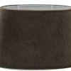 Matrix Oval Lampskärm 25cm Marron