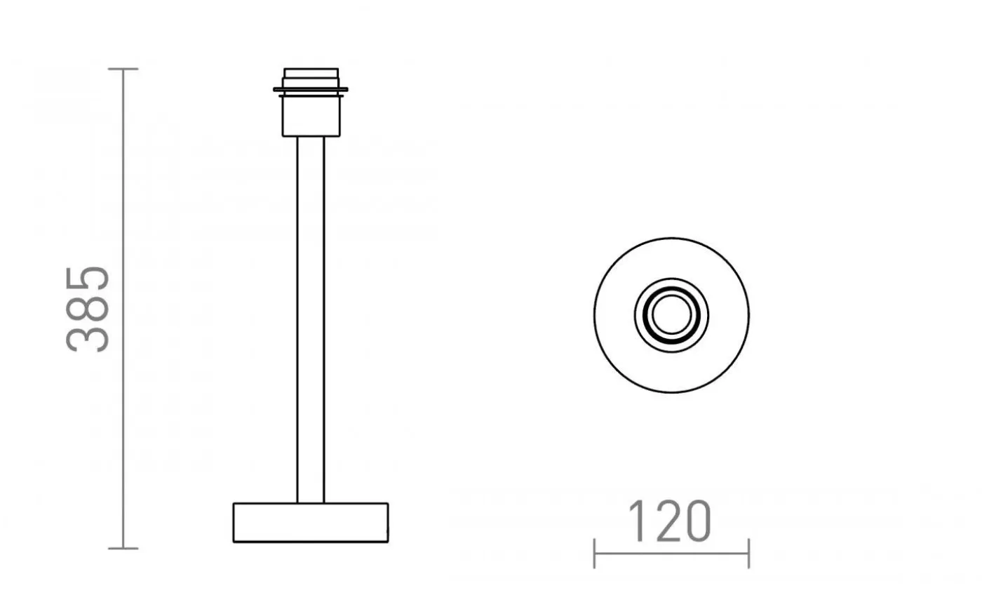 Maui Lampfot 39cm Trä