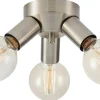 Mazzo Plafond 21cm 3L Satin Nickel
