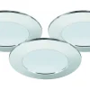 MD-232 Downlight 3000K 3x10W, Krom 230V IP44 3-Pack