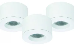 MD-29 Downlightset 2700K 3x1,6W Vit 230V IP44