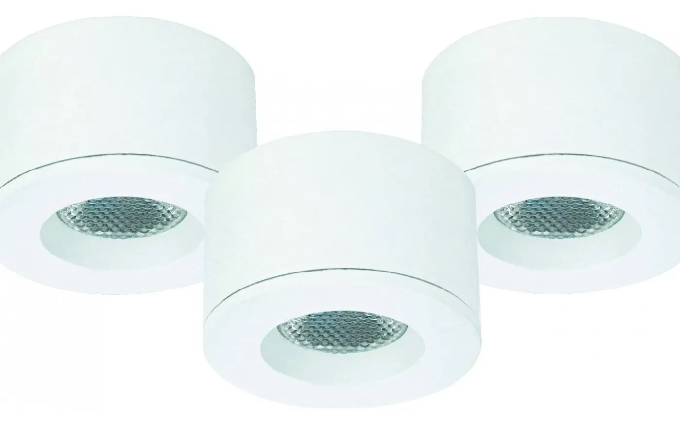 MD-29 Downlightset 2700K 3x1,6W Vit 230V IP44