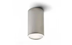 Mea Takspotlight Cylinder Borstad aluminium E27