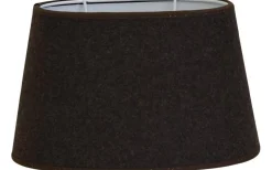 Melton Ull Oval Lampskärm 20cm Brun