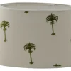 Menara Oval Lampskärm 20cm Olive by Clark & Clark
