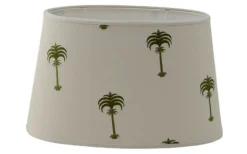 Menara Oval Lampskärm 30cm Olive by Clark & Clark
