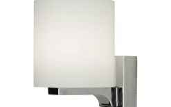 Menfi Vägglampa Krom/Opalvit IP44