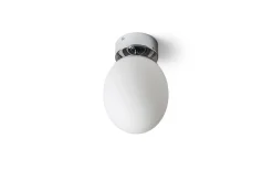 Meringue Plafond 16cm Opal/Krom IP44