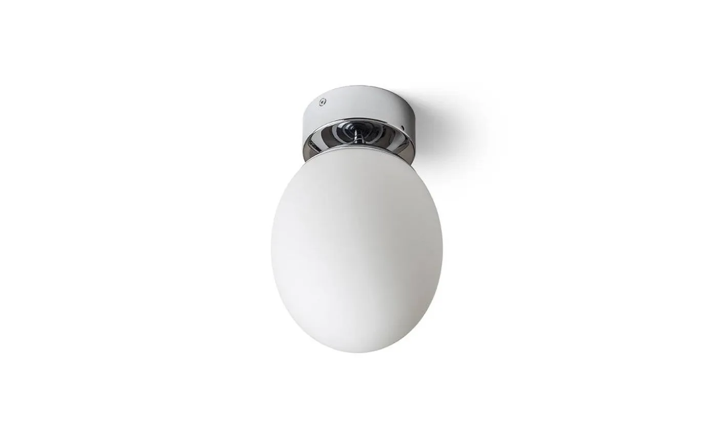 Meringue Plafond 16cm Opal/Krom IP44